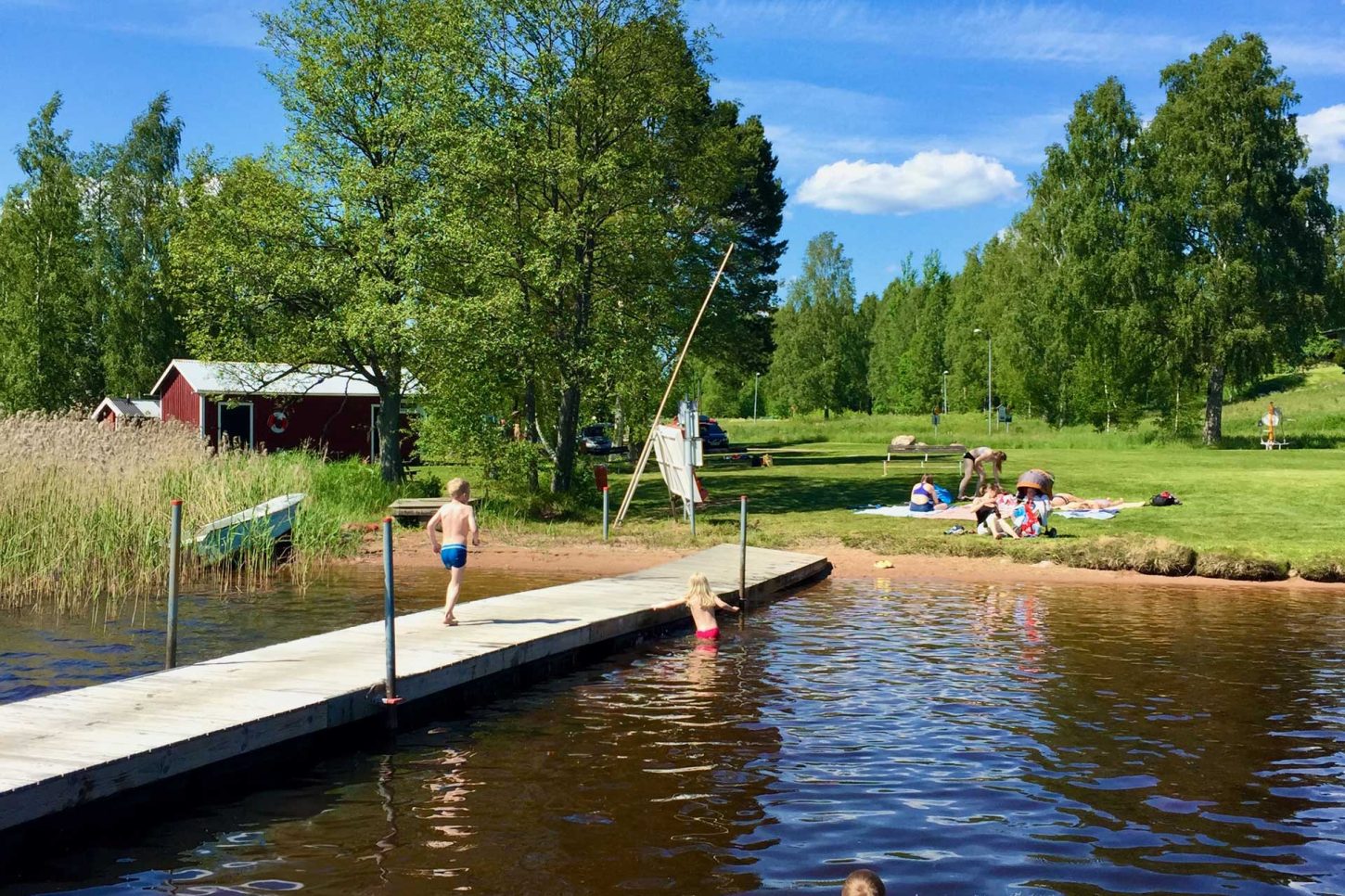 Badplatsen vid Lilla Bellen