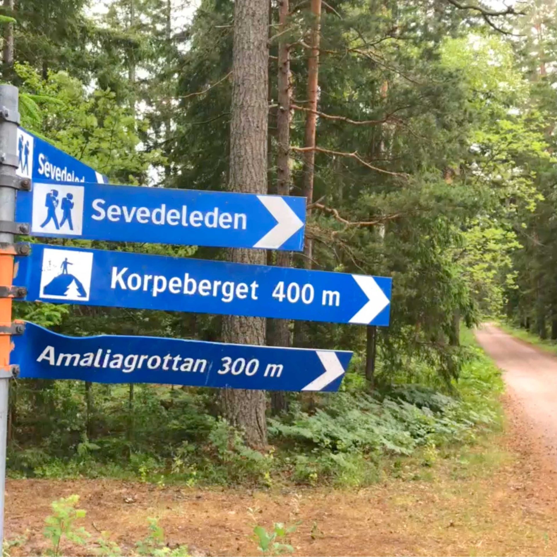 Skyltar vid Försjön